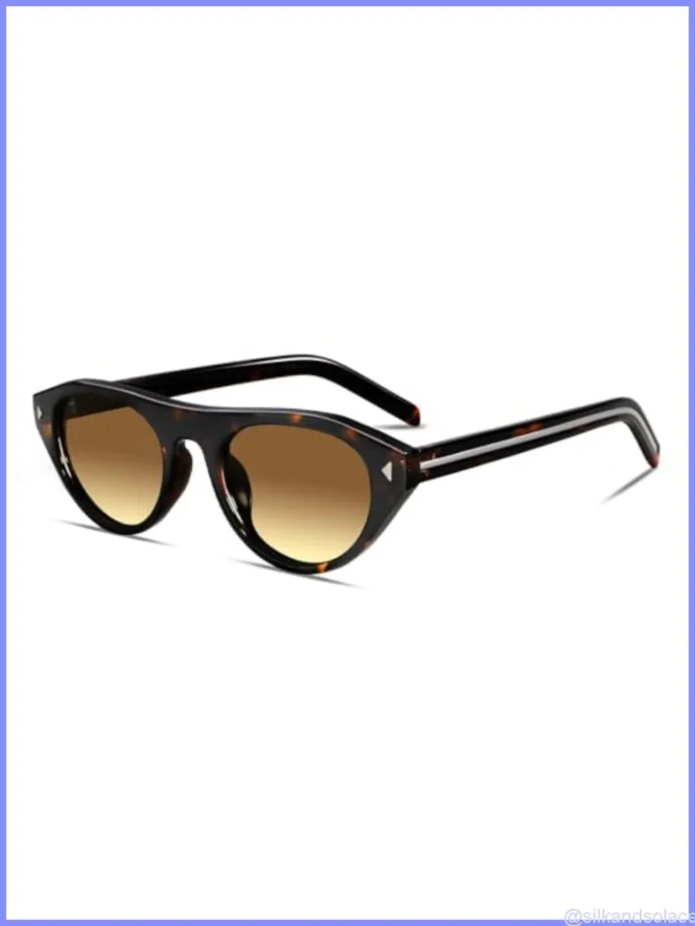 Retro Oval Sunglasses UV400 Protection Lightweight Full Frame Unisex